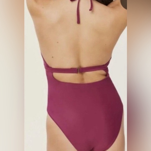 NWT Andie‎ Swim Lagos One Piece Swimsuit Plum Size Large - Picture 2 of 10